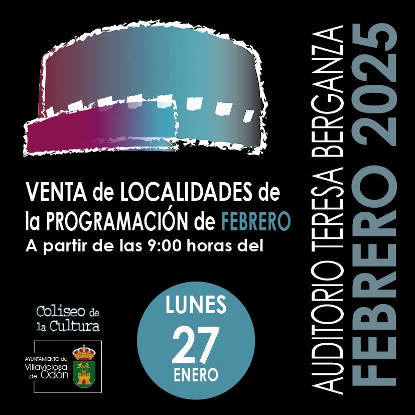  Imagen Desde este lunes se ponen a la venta las entradas para presenciar los espectáculos culturales del mes de febrero