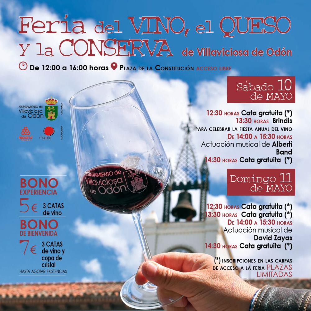 Villaviciosa de Odón celebrará este fin de semana su II Feria del Vino, del Queso y la Conserva