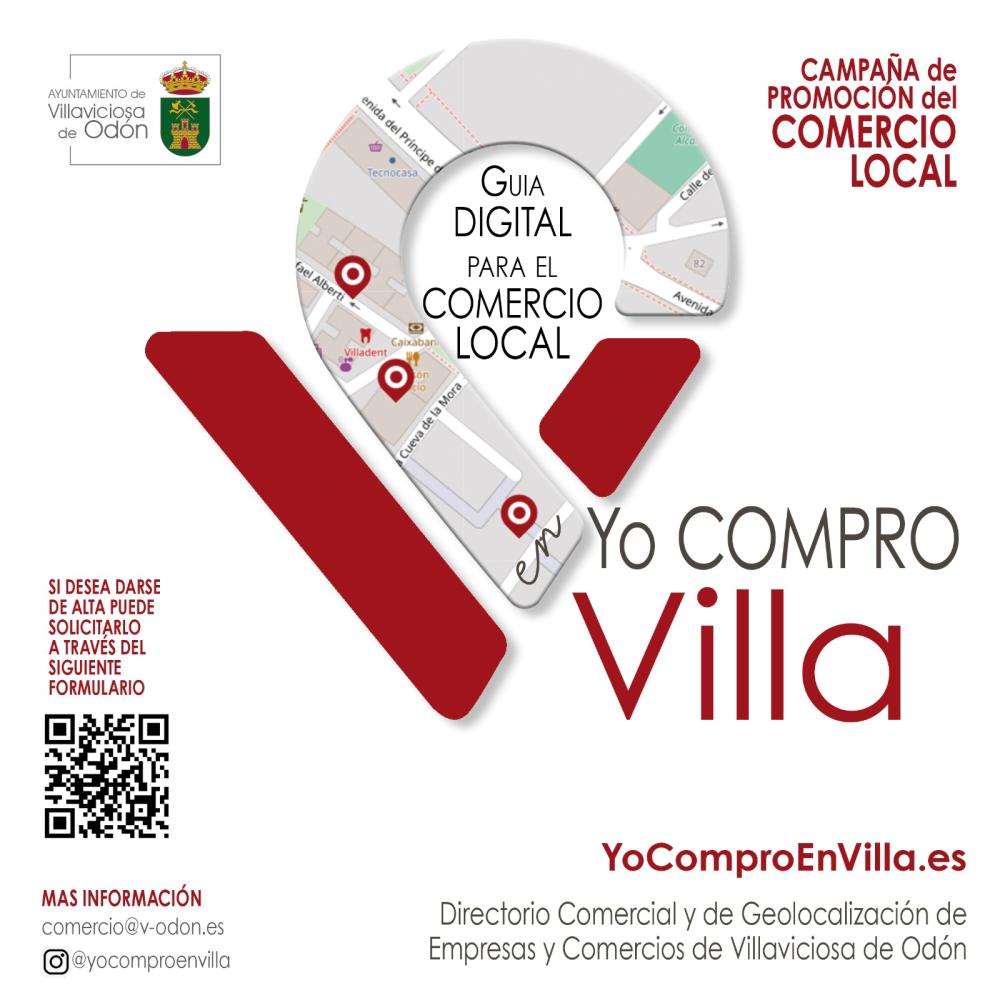 Villaviciosa de Odón lanza el portal digital “Yo Compro en Villa” para apoyar a los comercios y autónomos locales