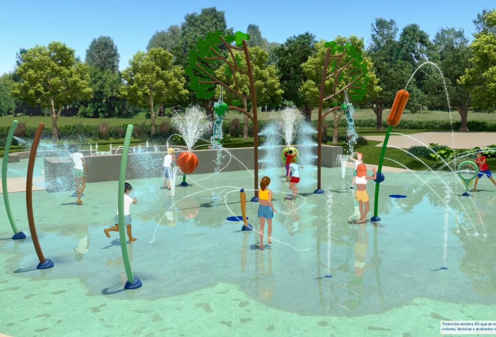 Comienzan las obras del parque acuático Splashpad, en el Parque El Castillo