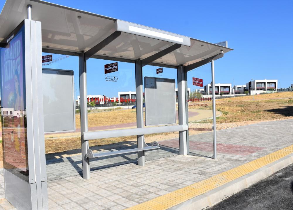 Desde este miércoles las líneas 510A y 519A pararán en la dársena habilitada junto al sector de El Monte de la Villa