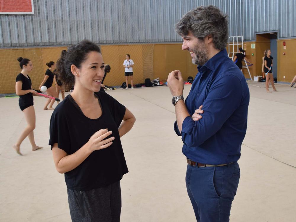  Imagen Loreto Achaerandio, ex gimnasta internacional, docente en el campus de verano "edición olímpica"