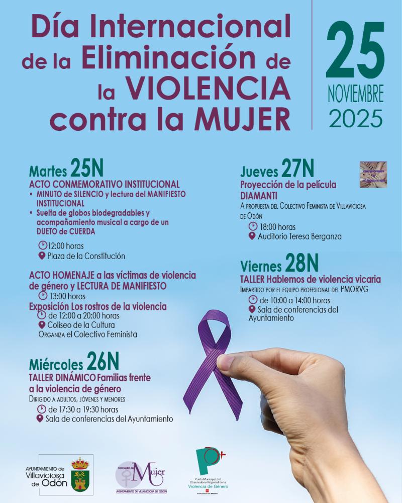  Imagen Villaviciosa de Odón se suma a los actos conmemorativos del Día Internacional de la Eliminación de la Violencia contra la Mujer