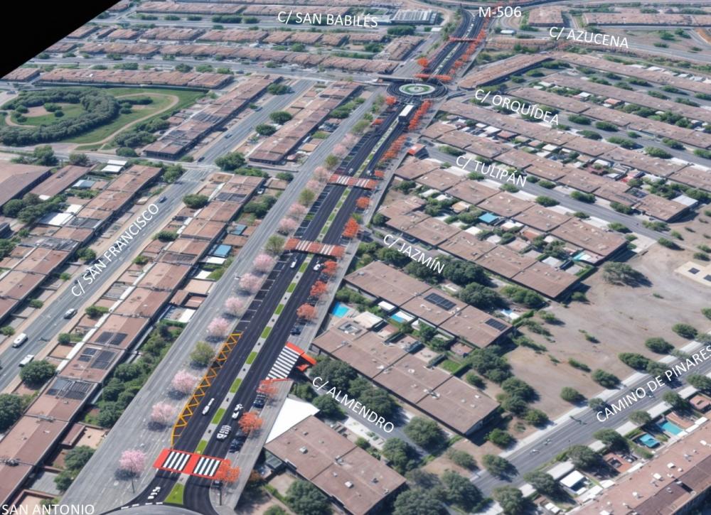  Imagen La remodelación de la Avenida Calatalifa, entre la calle San Antonio y la intersección con la carretera M-506 en ambos sentidos, comenzará en el mes de noviembre