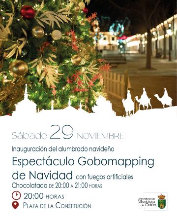 Villaviciosa de Odón dará este sábado la bienvenida a la Navidad con un gobomapping, fuegos artificiales y chocolatada