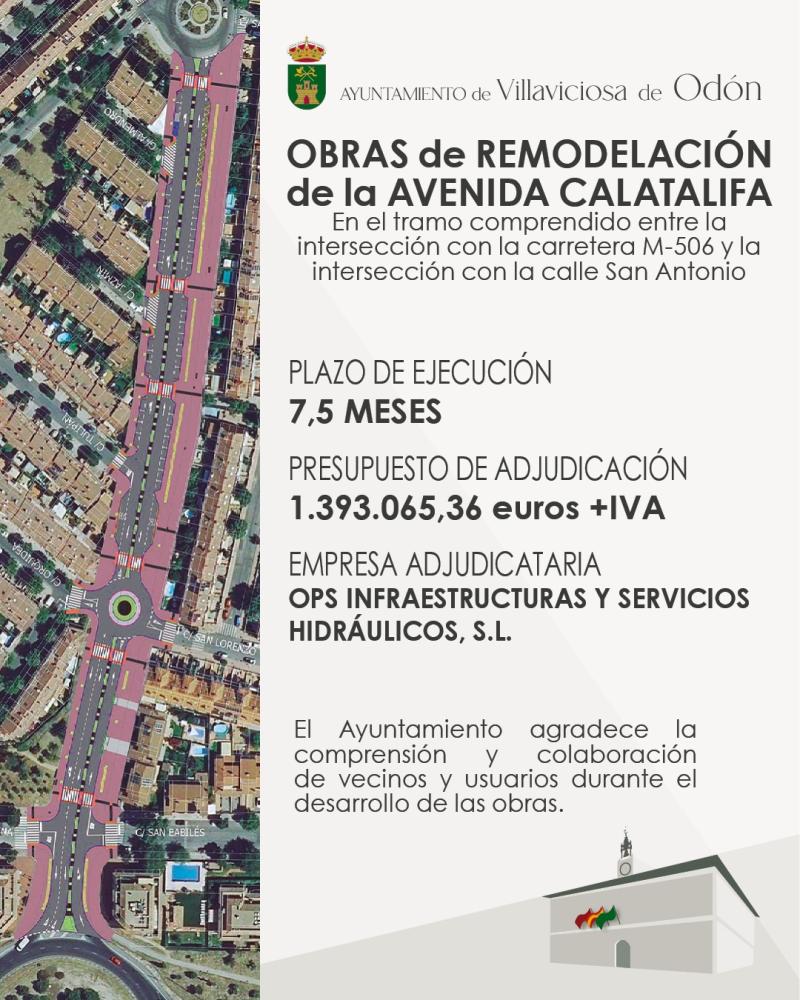  Imagen Las obras de remodelación, mejora y acondicionamiento de la Avenida Calatalifa comienza el lunes 12 de enero