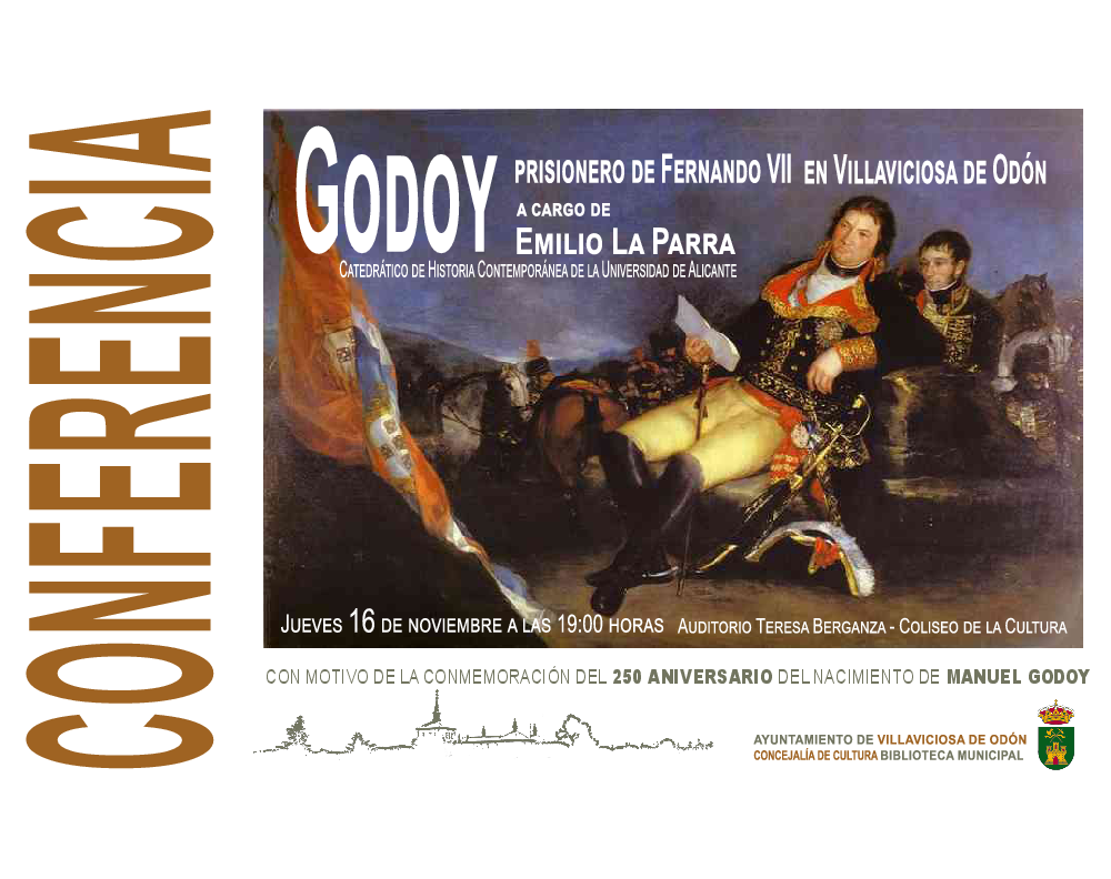  Imagen El Catedrático Emilio La Parra impartirá una conferencia sobre Manuel Godoy