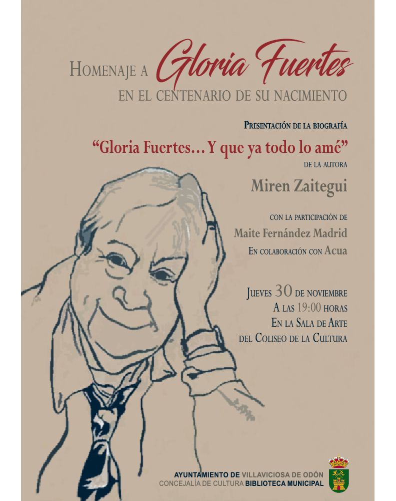  Imagen Homenaje a la poetisa Gloria Fuertes en el centenario de su nacimiento