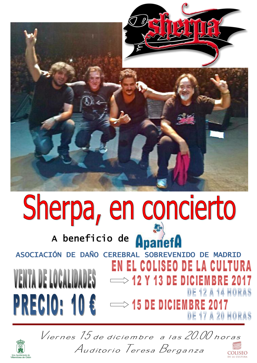 Sherpa en concierto benéfico (venta de localidades)