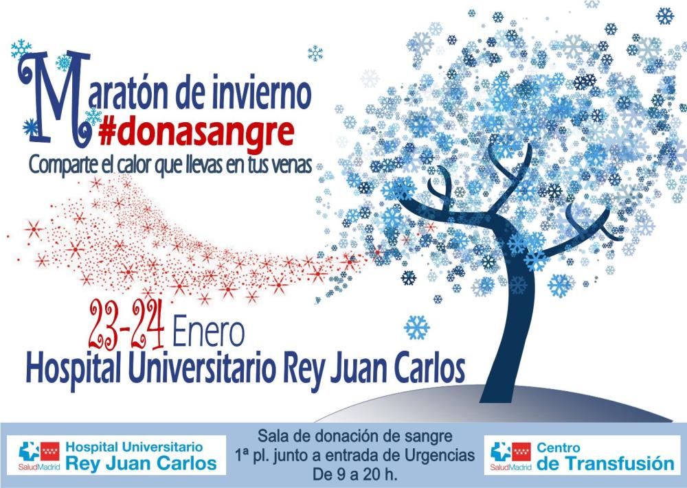  Imagen Maratón de donación de sangre en el Hospital Universitario Rey Juan Carlos el 23 y 24 de enero