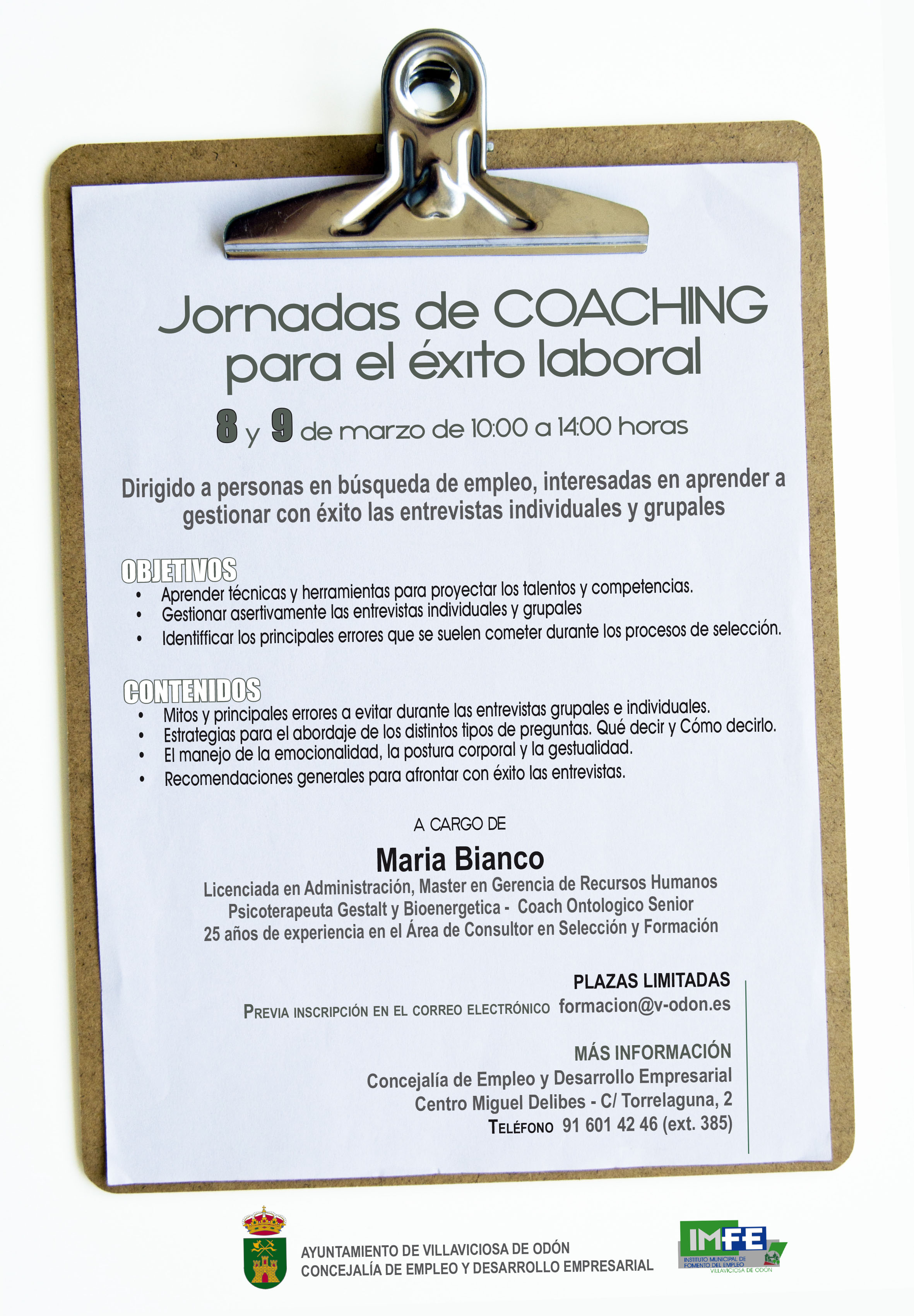 Jornadas Coaching para el éxito laboral