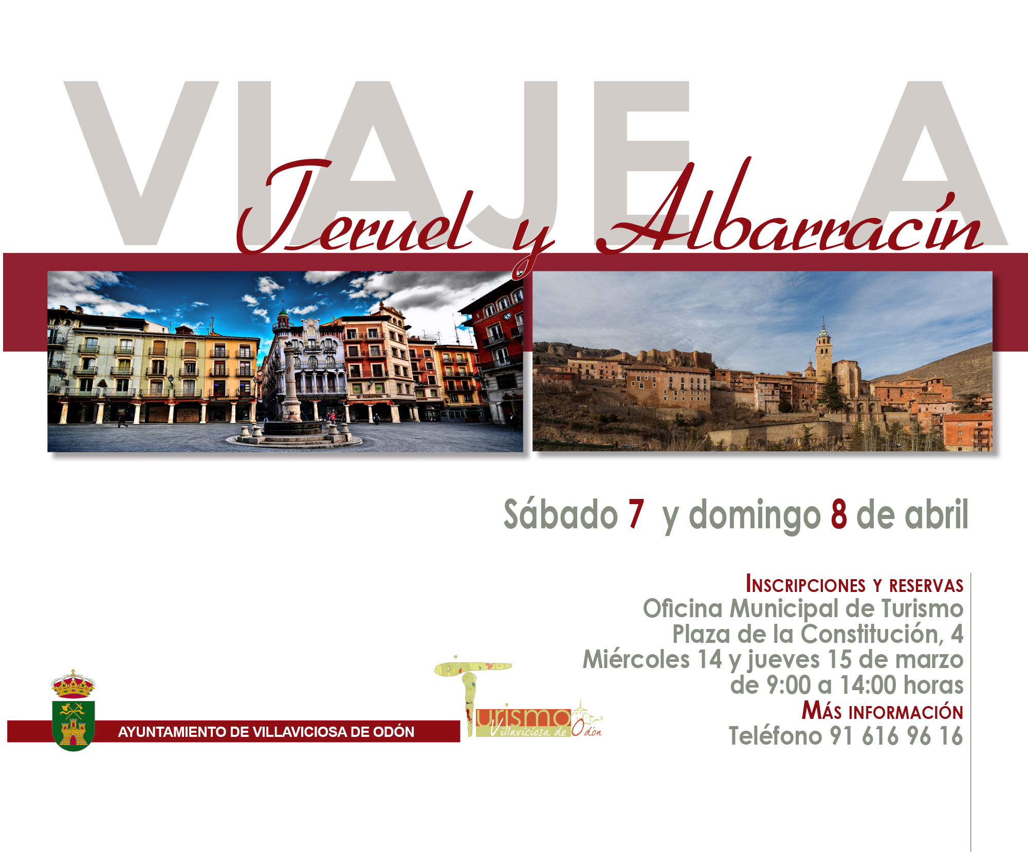 Inscripciones Viaje a Teruel y Albarracín