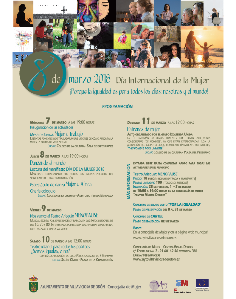  Imagen Programación para conmemorar el Día Internacional de la Mujer el próximo 8 de marzo